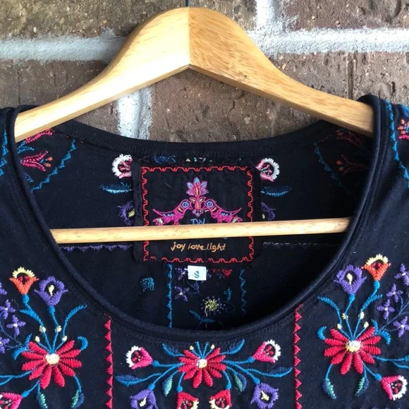 Johnny Was embroidered shirt dress blouse tunic - Picture 2 of 5